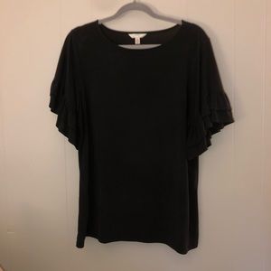 Ruffled Sleeve T-Shirt
